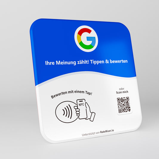 Smartes Google Bewertungsschild (NFC)